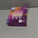 Philips LED 60W BA11 E12 Chandelier Bulbs 3-Pack Ultra Definition Soft White (2700K) 500 Lumen (5W = 60W) Dimmable Flicker-Free LED Candelabra Bulbs