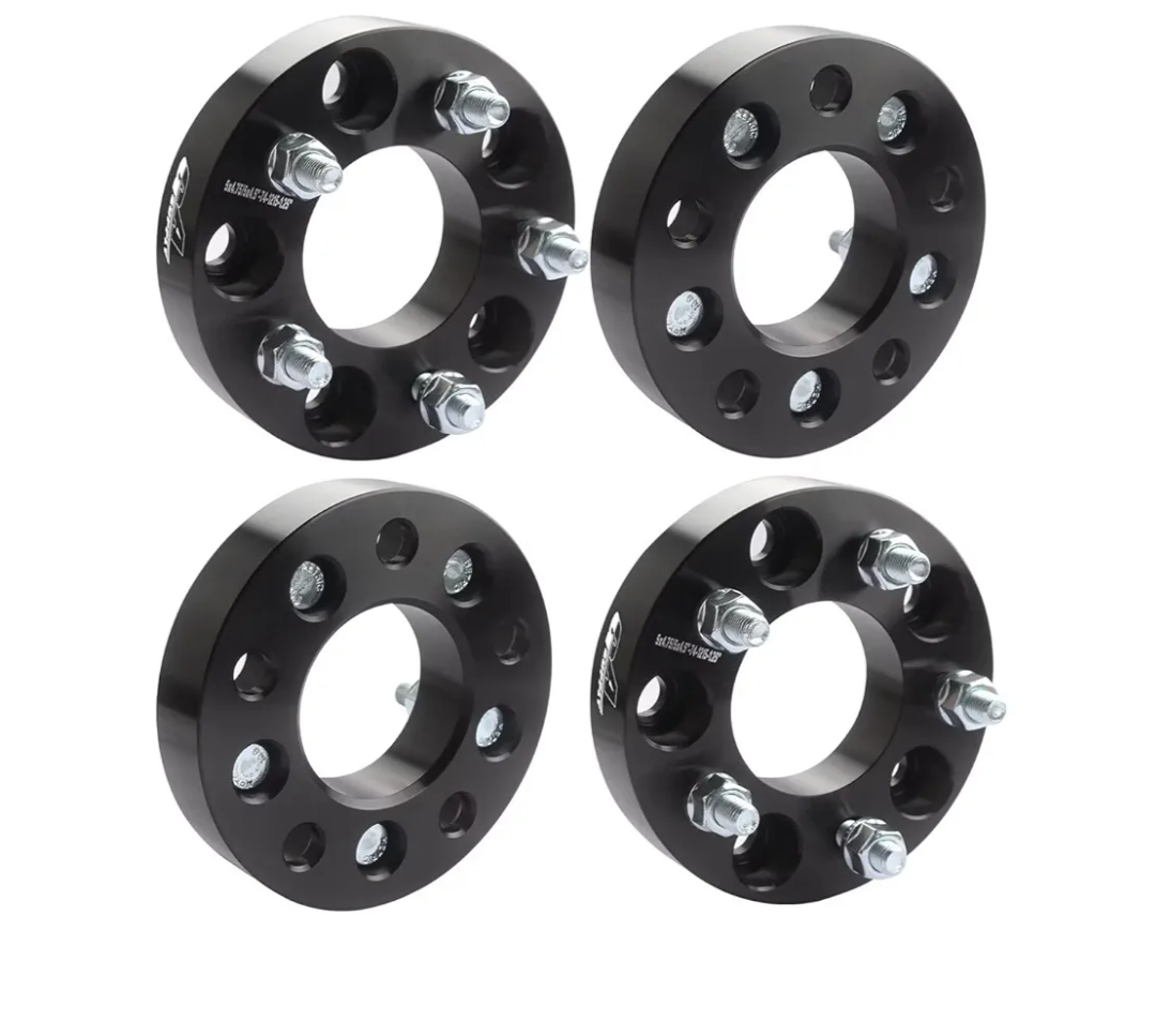 GAsupply 5x4.75 to 5x4.5 Wheel Adapters, 5x120.65mm to 5x114.3mm Wheel Spacers Adapters 1.25 inch Thick 74mm Hub Bore 12x1.5 Studs
