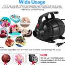 Electric Air Pump for Inflatable Tumbling Track Mat with 4 Nozzles, AC 110-120V Quick-Fill Inflator, Air Pump for Gymnastics/Flooring/Tumbling/Yoga/Taekwondo/Exercise Gym Fitness Mat