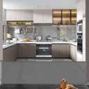 Retractable Baby Gate, Mesh Baby Extra Wide Gate, Extra Long Dog Gate, 33" Tall, Large Extends up to 118" Wide, Child Safety Extra Large Gate for Doorways, Stairs, Indoor/ Outdoor（Grey, 33"x118"）