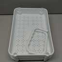 Diaper Caddy Organizer, 3-Tier Movable Diaper Cart with Wheels, Newborn Essentials Must Haves, Diaper Caddy for Wipes & Diapers, Baby Registry Search - Plastic White