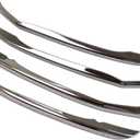 Beautost Fit for Toyota VENZA 2021 2022 2023 2024 Front+Rear Bumper Corner Protection Cover Trims Stainless Steel