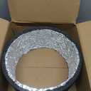 12 Inch 12ft Aluminum Ducting-4 Layer Protection Dryer Vent Hose for HVAC Heating Cooling Ventilation and Exhaust, 2 Clamps Included