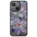 FUNMIKO for iPhone 14 Case Military-Grade Protection & Wireless Charging - Trendy Floral Design for Women Girls, Non-Slip Matte Phone Cover with Shockproof Corners - Dreamy Lotus