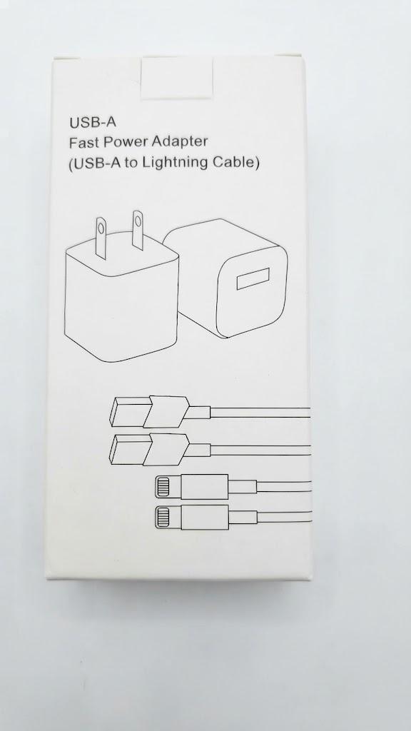 USB-A Fast Power Adapter (USB-A to Lightning Cable)