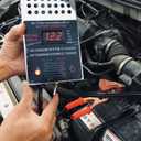 Battery Load Tester, Car Battery Load Tester, 6/8/12/16/24V Battery Alternator Tester Digital Voltmeter and Alligator Clips Battery Voltage Tester and Charging System