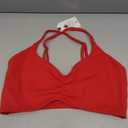 LASLULU Womens Sports Bra Sexy Spaghetti Strap Backless Bra Workout Gym Yoga Bras Tops Padded Sport Bras, XL
