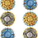 2 x 6Pcs Fidget Spinners, 2-in-1 Sprockets Hand Roller Fidget Chain Spinner for Boys Kids Adults Teens Men Boyfriend, Stress Relief Sensory Toys for Stocking Stuffers Gifts Classroom Prizes Party Favor
