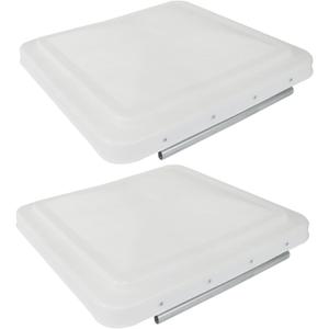 labwork 2 Packs 14 Inches Roof Ventilation Cover Replacement for Ventilation Cover - White