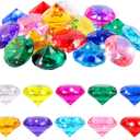 Niceup 26pcs Big Diving Gems Large Diamond Toys Kids Girls Valentine's Goodie Bag Fillers Princess Mermaid Party Favors Pirate Treasure Chest Toys Fake Jewels Gemstones 1.57in for Easter Egg Fillers