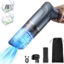 Handheld Vacuum Cordless, Car Vacuum Cordless Rechargeable 15000Pa High Power with Brushless Motor, Hand Vacuum Mini Vacuum Cleaner Portable Vacuum Cleaner for Car Home Cleanning