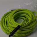 Flexzilla Air Hose, 3/8 in. x 50 ft., 1/4 in. MNPT Fittings, Heavy Duty, Lightweight, Hybrid, ZillaGreen - HFZ3850YW2