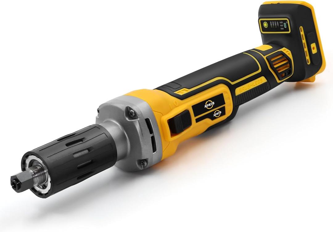 Cordless Die Grinder Compatible with DEWALT 20V Max Battery, 1/4" Precision Chuck, 11000 RPM Brushless Motor for Rust Removal, Grinding, Polishing, Deburring (No Battery)