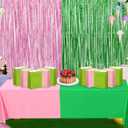 Kolldenn 24 Pcs Pink and Green Party Bags, Witch Paper Bags with Handle, Pink and Green Party Witch Theme Goodie Favors for Birthday Supplies