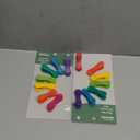 Kikkerland Rainbow Bag Clips (Set of 8), Multicolor 2 pack