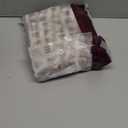 jinchan Striped Linen Kitchen Curtains 36 Inches Tier Curtains Farmhouse Modern Cafe Style Small Window Treatments Airy Light Filtering Rod Pocket for Living Room Bathroom 2 Panels Taupe Grey