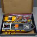 City Ocean Explorer Ship Building Set, Exploration Boat Set Toy Building Block with LED Lights, Helicopter, Submarine and Shark Cage, Birthday Gifts for 6 8 10 12 Years Old Boys Kids Girls