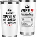 Gifts for Wife - Wife Gifts from Husband - Wedding Anniversary for Women, Valentines, Birthday Gift Ideas, Mothers Day, Christmas Gift for Her - Romantic Cup for Her - 20 Oz White Tumbler