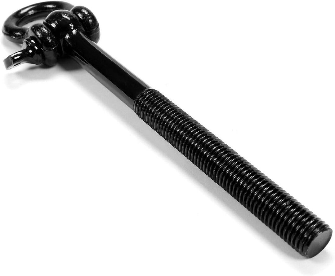 Front/Rear Tow Hook Steel Galvanized for Chevy for Corvette 2014-2023 Black LUK10607 15234068