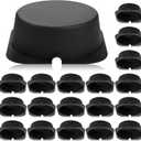 Tuanse 20 Pcs Recessed Light Cover for 6 Inch Lighting Fixtures 8.6 x 8.6 x 2.9 Inch Fire-Resistant and Energy-Saving Light Insulation Protect Cover for Attic (Black)