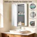 14 x 18 Inch Bathroom Medicine Cabinet with Mirror, Medicine Cabinet Mirror, Bathroom Mirror with Storage with One Adjustable Shelf, Assembly Required, Support Recessed or Surface Mount