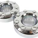 2 x 2PCS Replacement for 2005-2018 F-350 F350 Dually Front 4X4 Open Chrome Wheel Center Hub Cap Replaces 5C3Z1130TA