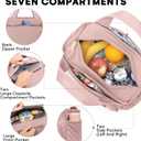 Artelaris Insulated Lunch Bag for Women,Leak-Proof Cooler Lunch Box, Cooling Tote for Adult,with 7 Pockets,Adjustable Strap(15 Liters)