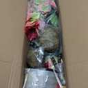 3ft Artificial Poinsettias for Outdoor 2pcs Potted Christmas Tree Xmas Planters Christmas Urn Filler for Pathway &Porch& Yard Decorations Pre-Assembled Faux Holiday Décor Indoor Use