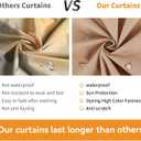 Covered Outdoor Gazebo Curtain Replacement Universal 6-Panel Sidewalls 12' x 20', Outdoor Gazebo Privacy Curtains with Zipper, Replacement for Outdoor, Patio Canopy, Garden and Backyard (Curtain Only)