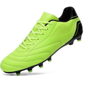 HaloTeam Soccer Shoes Men's Cleats Outdoor Professional Training Turf Football Boots Breathable Athletic Sneaker for AG/FG 6.5 US-11 US (Green)