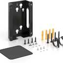 Metal Mount for Dell Docking Station with Mouse Pad Under Desk and Wall Mount for Dell Dock Station WD25 UD22 WD19 WD22TB4 WD19TBS SD25 Series Dock & Power Adapter Wall Mount Bracket for Dell Dock