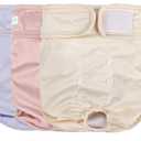 Wegreeco Washable Reusable Premium Dog Diapers, Pack of 3, Dog Puppy & Doggy Diapers Female, Dog Period Panties Diapers Female in Heat, Medium