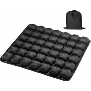 Inflatable Seat Cushion with Press-to-Inflate Design, Airplane Seat Cushion for Long Flights, Travel Cushion for Sciatica Pain Relief, Portable Cushion for Car, Office & Airplane