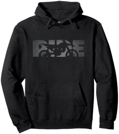 Just Ride Motocross Dirt Bike Apparel - Dirt Bike Motocross Pullover Hoodie Size S