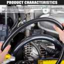 3/8 Inch (10mm) ID Fuel Line Hose 10FT NBR Rubber Push Lock Hose High Pressure 300PSI for Automotive Fuel Systems Engines