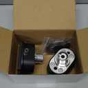 Finned Oval Black Aluminum Valve Cover Breather & PCV Valve Combo Kit 1-1/4" Hole