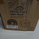 Dryer Lint Trap,90-degree Indoor Dryer Vent Lint Trap with 4inch Dryer Vent Hose,2 Clamps,Lint Catcher for Dryers-Dryer Vent Box (Metal)