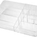 Angoily 1 Pc Acrylic Lipstick Storage Box Jewelry Organizer Case Desktop Lipstick Rack Pill Box Clamshell