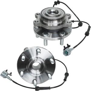 Detroit Axle - 4WD Front Wheel Bearing Hubs for Nissan Pathfinder Frontier Xterra Suzuki Equator Replacement 2 Complete Wheel Bearing and Hubs Assembly Set