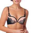 Maidenform Women's Push-Up Bra, Love The Lift Lace Demi Push-Up Bras for Women, Smoothing, Underwire, Convertible Straps, M
