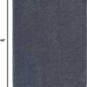 Gramercy Washable Bath Rug, Slate Blue, 24 in. x 40 in.