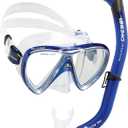Adult Snorkeling Kit, Mask & Dry Snorkel - Quality Equipment for Discovering The Underwater World - Ocean Combo: Designed in Italy