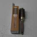 Round Barrel Anti-Static Hair Brush with Boar Bristles, Nano Thermal Ceramic Ionic Tech | For Extra Shine | Protect Hair, Enhance Texture, For Straightening & Drying (1 1/4 inch)