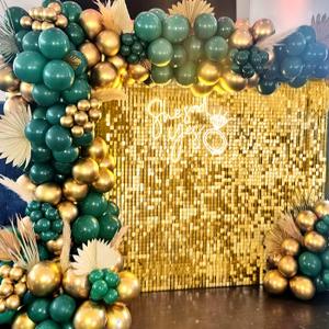 B-COOL Gold Shimmer Backdrop Panels Shimmer Wall Backdrop 24 Packs for Party Wedding Birthday Engagement Parties Anniversary Decoration (6FTx4FT)