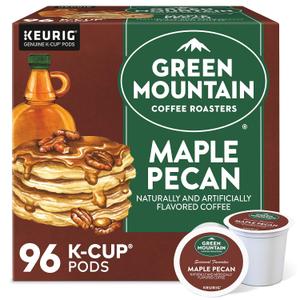 Green Mountain Coffee Roasters Maple Pecan Coffee,Keurig K-Cup Pods, Light Roast, 96 Count BBD 04/09/2028