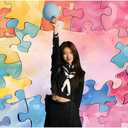 5X3FT Watercolor Puzzle Pattern Photography Backdrop Birthday Party Baby Shower Photo Background Decoration Banner Adult Children Photography Props 213057
