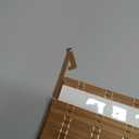 LazBlinds No Tools No Drill Bamboo Roller Shades, Cordless Bamboo Blinds, Light Filtering Roll Up Blinds for Windows, French Door, Porch or Patio Privacy Screen, 33'' W x 64'' H, Brown206