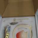 Matcha Whisk Set, 10-Pcs Matcha Kit, Bamboo Whisk and Bowl with Spout & Measuring Spoon & Cup, Japanese Macha Tea Making Tools Gift, Grey (Zen-Gray)