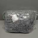 PAVILIA Sherpa Throw Blanket for Couch Sofa, Heather Grey Fluffy Warm Plush Blanket for Bed, Cozy Super Soft Lightweight Throw, Fuzzy Decorative Blanket, All Season Home, 50x60