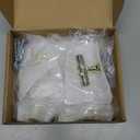 goldenwarm 10 Pack Brushed Nickel and Gold Cabinet Knobs Kitchen Cabinet Knobs Gold Drawer Pull Handles Brushed Nickel Drawer Hardware, Single Hole Handles